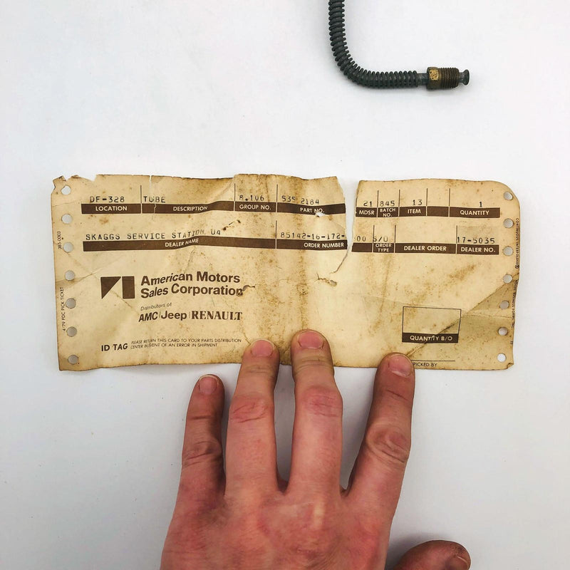 AMC Jeep 5352184 Brake Line OEM NOS 1981-86 SJ Cherokee Wagoneer J10 J20 8