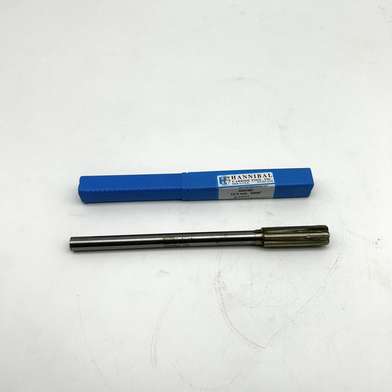 Hannibal 400150 Reamer Straight Shank and Flute Type 400 0.5906/15mm 7/16 Shank