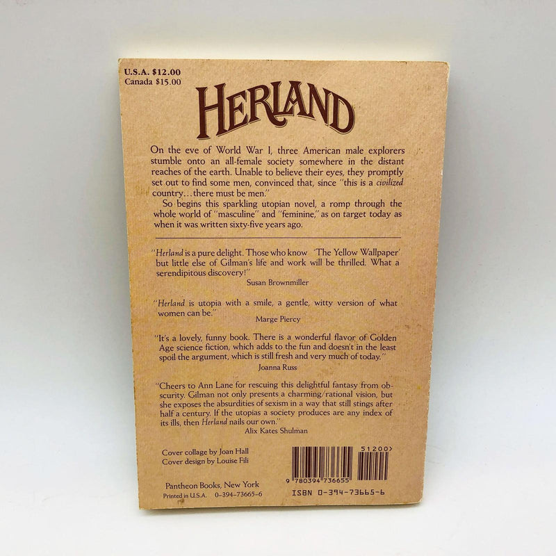 Herland Charlotte Perkins Gilman PB 1979 Feminist Utopian Women Only Society 2