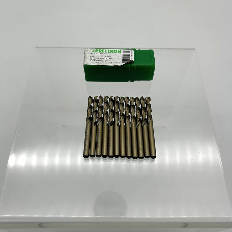 Precision Twist Drill M41CON11 Stub Drill ANSI N11 5996030 HSS-E Bronze 135 12pk