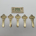 5x Segalock No 65 Key Blanks For Segal Locksets Brass Norwalk Conn 3