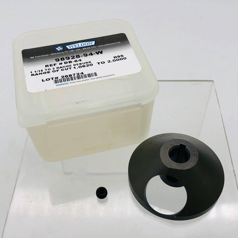 Weldon 98928-94-W Deburring Tool DB-64 90 Degree 1-1/16" Min 2" Max Hole Size 1