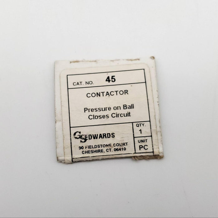 GS Edwards No 45 Contactor Rolling Ball No Mortise 13/16" Hole Signaling Device 6