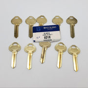10x Ilco Russwin 6D1R Key Blanks Nickel Silver 6 Pin Look Alike NOS 4