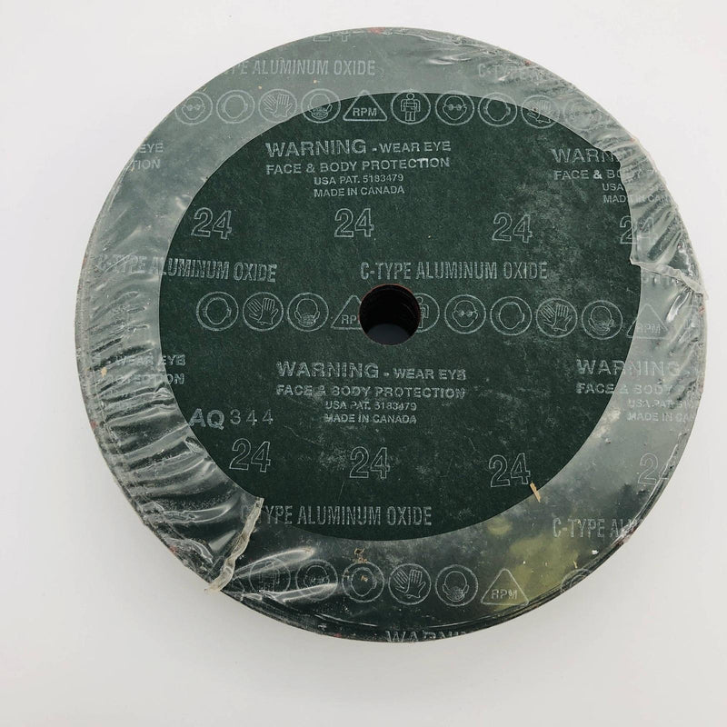 Resin Fibre Discs Type C 9" x 7/8" 24 Grit AL/Ox Abrasives South 02678 25pk 7