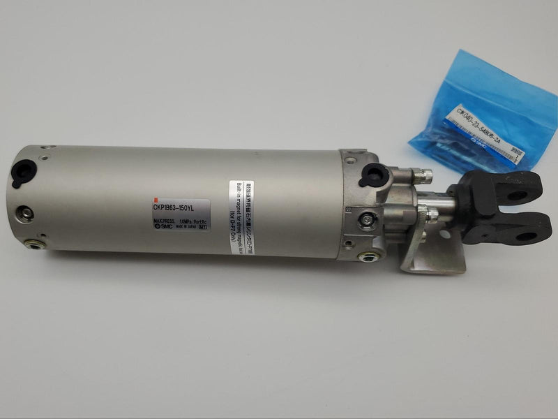 SMC CKP1B63-150YL Clamp Cylinder 19.5mm Clevis 63mm Bore 1/4" RC 150mm Stroke 2