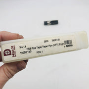 Drillco 290A148 Pipe Tap 2900 3/4-14 Taper Pipe NPT HSS Bright and Black Finish 2