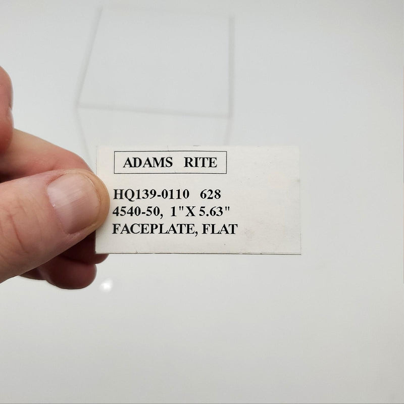 Adams Rite HQ13-0110 Faceplate Satin Aluminum 5-5/8"L x 1"W for 4540-50 Deadlock 3