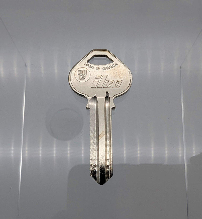 5x Ilco A1011-D34 Key Blanks 6 Pin Russwin Keyway Nickel Plated 1