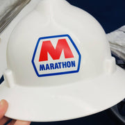 MSA 475369 Hard Hat V Gard White Ratchet Oil Oilfield Refinery Memorabilia 2