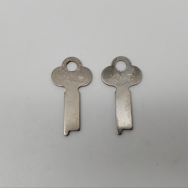 2x Yale S155 Key Blanks 0.05" Thick x 0.3" Wide x 1.55" OAL Flat Steel Steel 3