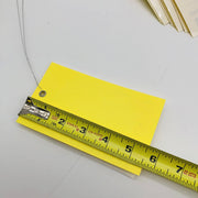 Yellow Caution Tags 3-1/4" x 5" Self Laminating Pre Wired Safety Pack of 100 5