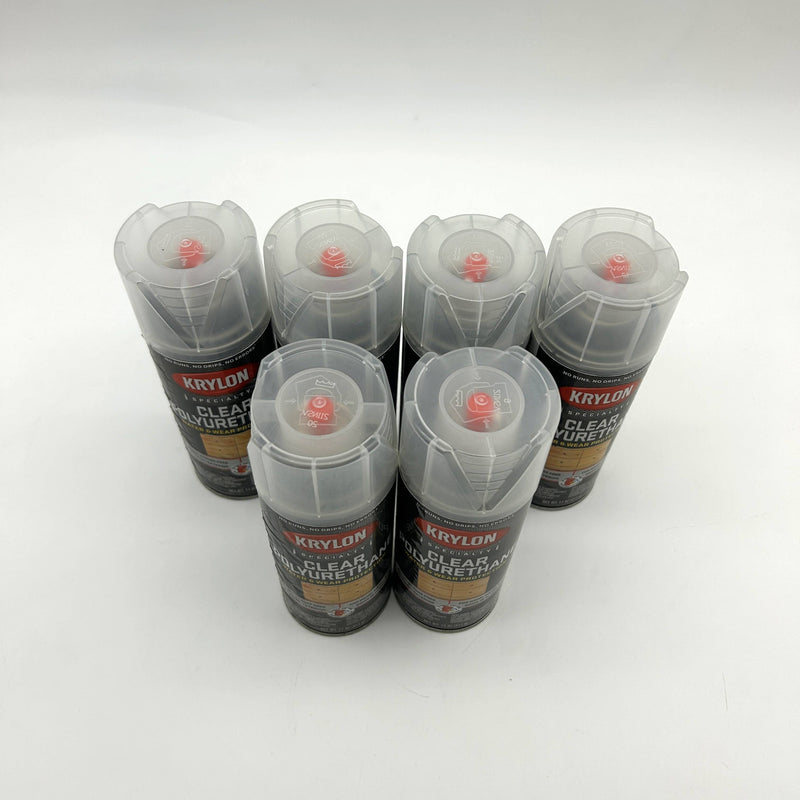 Krylon K07005777 Clear Polyurethane Spray Gloss Finish 11oz Can 6pk/Case