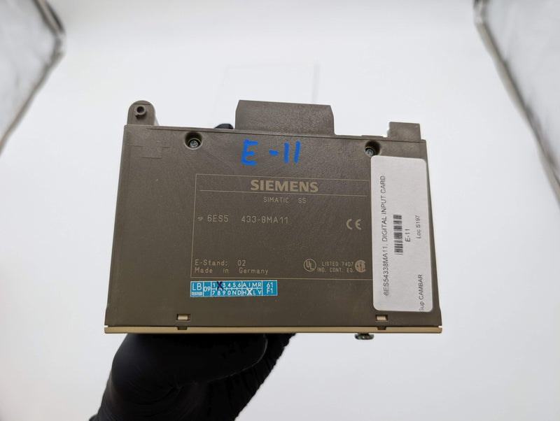 Siemens 6ES5433-8MA11 Digital Input Module 8 Input for SIMATIC S5 Series