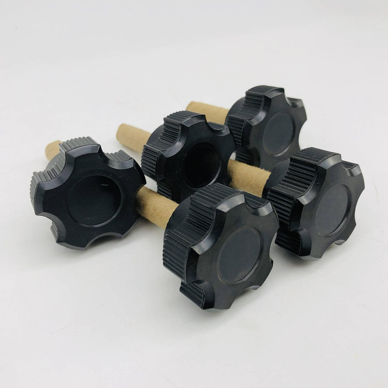 Davies 2870-N Clamping Knob Black Huskey 3/8-16 x 1-1/2 Thermoset Lot of 5 8