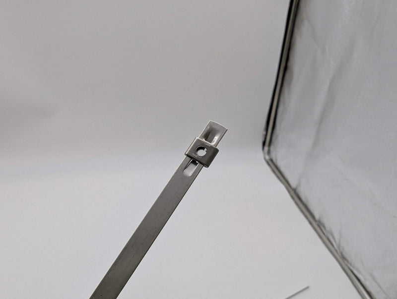 Thomas & Betts 304 Stainless Steel Cable Ties 1/4" x 29" Dual Lock Pack of 100 2