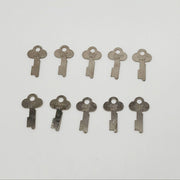 10x Ilco 1427 Key Blanks Flat Stock 0.05" T x 0.295" W Steel NOS 3