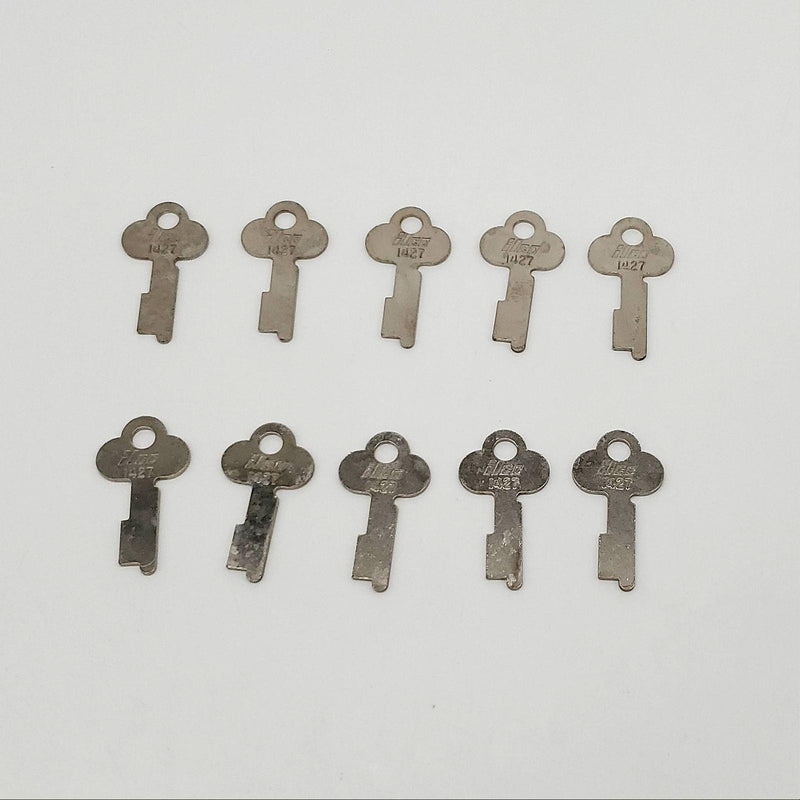 10x Ilco 1427 Key Blanks Flat Stock 0.05" T x 0.295" W Steel NOS 3