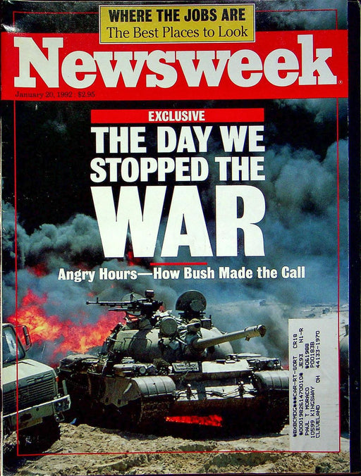 Newsweek Magazine January 20 1992 Desert Storm War Ends America in Recession 1