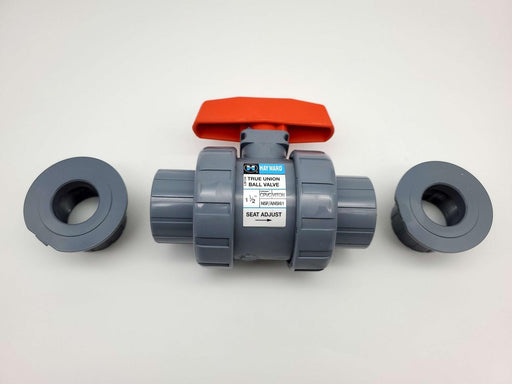 Hayward 1-1/2" Ball Valve CPVC FPM Seals TB250ST 250 PSI 1