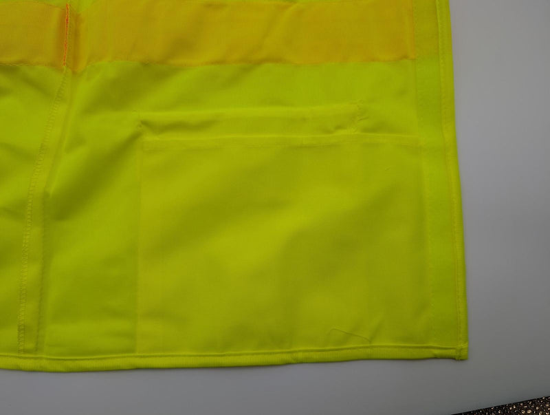 Surveyor’s Safety Vest Size L Yellow 6 Pockets Hook & Loop Closure MSSV-GNV-VC 6
