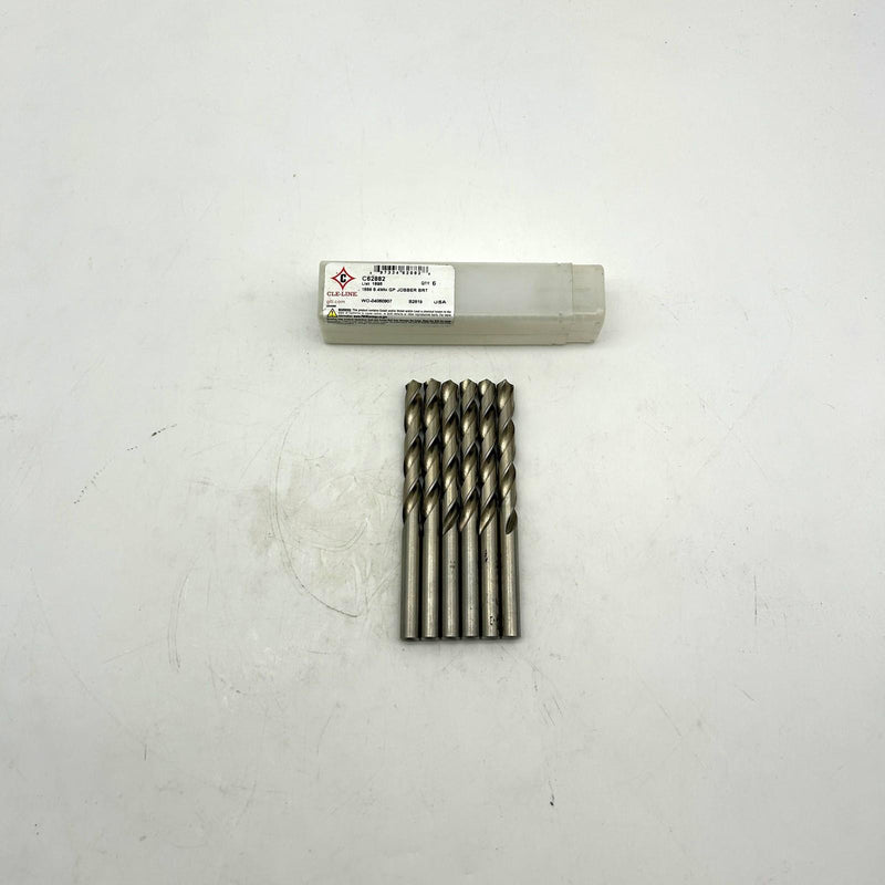 Cle-Line C62882 Jobber Drill Bit 8.4mm 1898 General Purpose HSS Bright Lot of 6