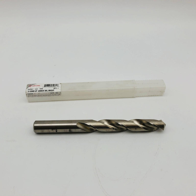 Cle-Line C62931 Jobber Drill Bit 19.00MM HSS 1898 Bright RHS/RHC 118 Degree 8