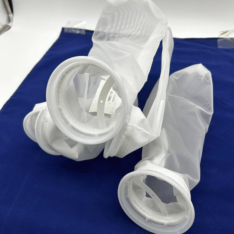 DHA NMO300P4POL/A Liquid Filter Sock Bag 4" x 14" P Flange 300 Mi Mesh Lot of 5