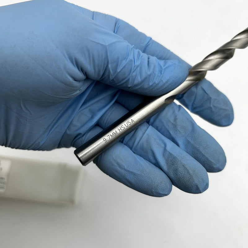 Cle-Line C62895 Jobber Length Drill Bit List 1898 9.7mm GP Bright HSS 5pk 3