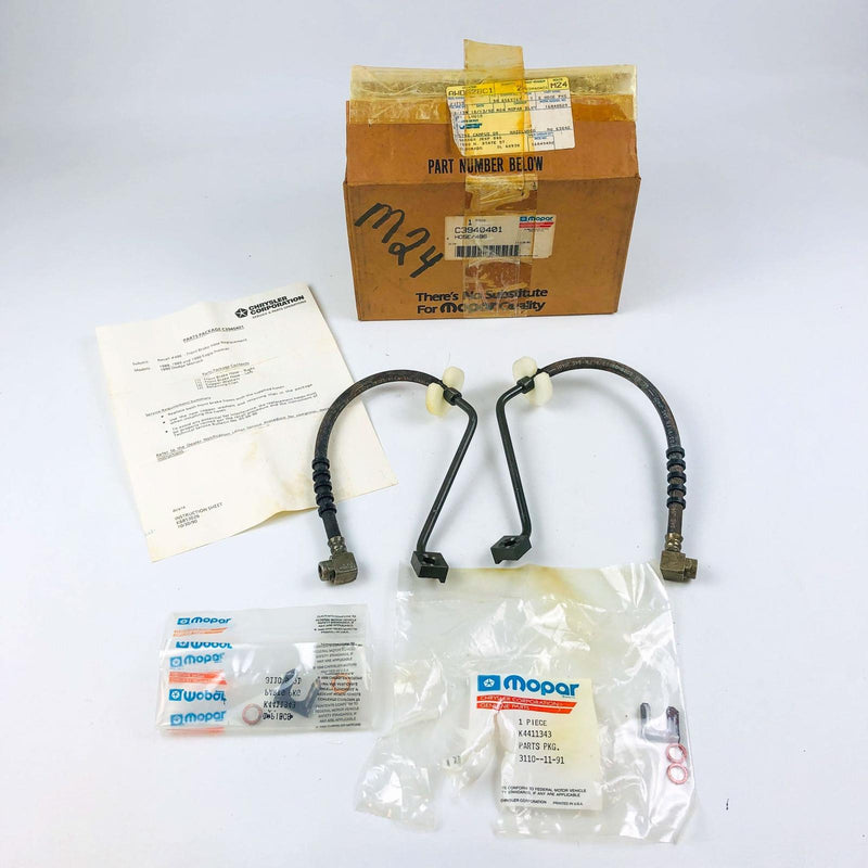 Mopar C3940401 Brake Hose Kit Front 1988-1990 Eagle Premier 1990 Dodge Monaco 1