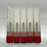 Fullerton 34924 Ball End Mill 1/8 Dia x 1/4 LOC x 1.5 OAL 4FL Solid Carbide 5pk 1