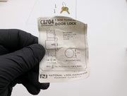 National C8704 Drawer Lock Dull Brass 7/8" Diam 15/16" Len Keyed Alike 4