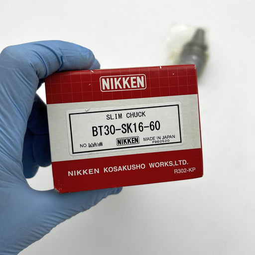 Nikken BT30-SK16-60 Tool Holder BT30 SK16 Slim Collet Chuck Max 12000RPM 2
