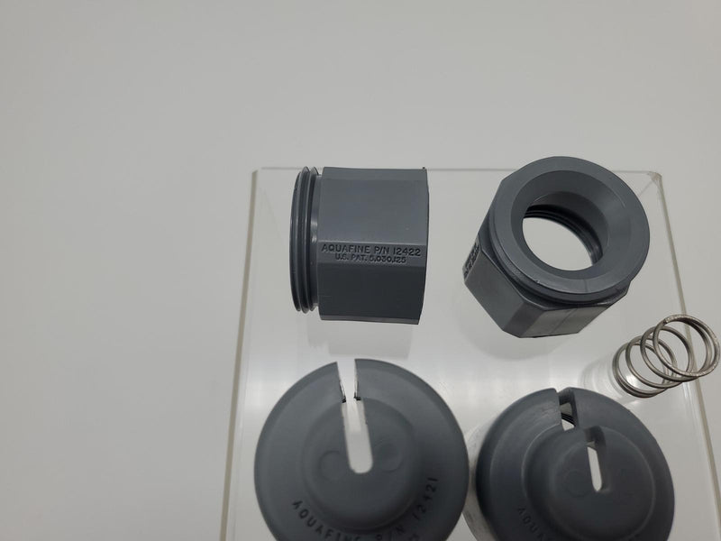 Aquafine 13899 Socket Lok Assembly CPVC Nuts, Caps & Spring Fits DE UV Lamp 4