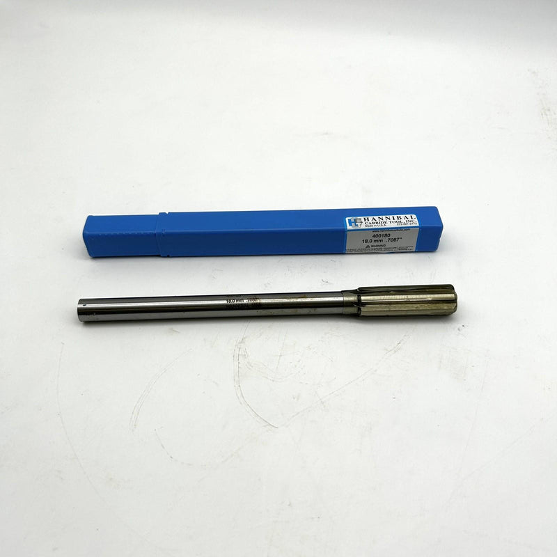 Hannibal 400180 Reamer Straight Shank and Flute Type 400 0.7087/18mm 9/16 Shank
