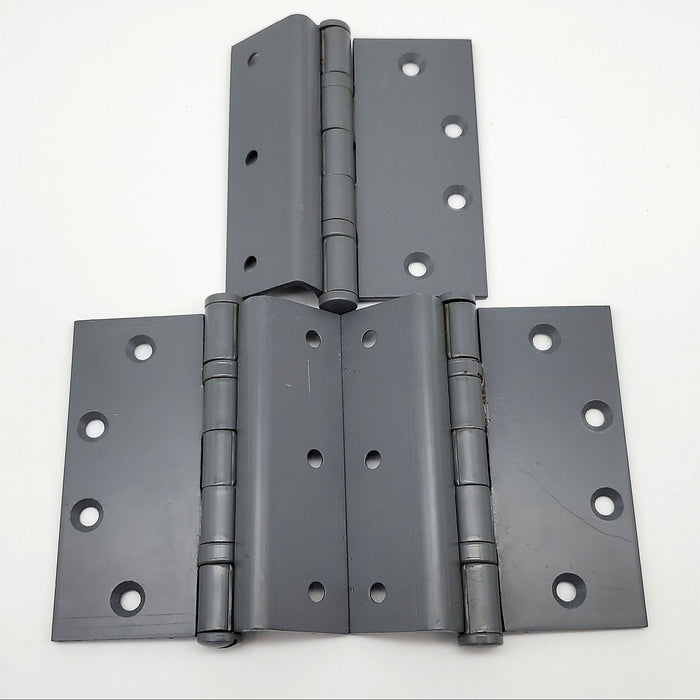 3x S Parker B1130 PC4H Hinges 4.5" Half Mortise Butts Dark Gray Prime Coated 1