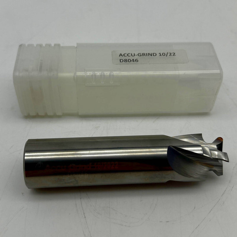 Accu-Grind D8046 3/4inch Form Cutter 1" Shank 4" OAL 4 Flutes Stage 8