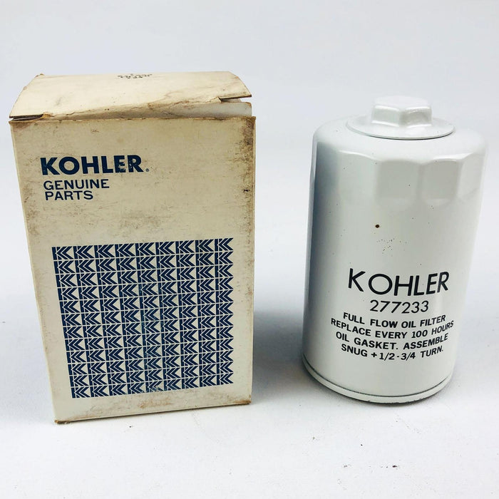 Kohler 277233 Oil Filter OEM New Old Stock NOS Replaced by 277233S White 1