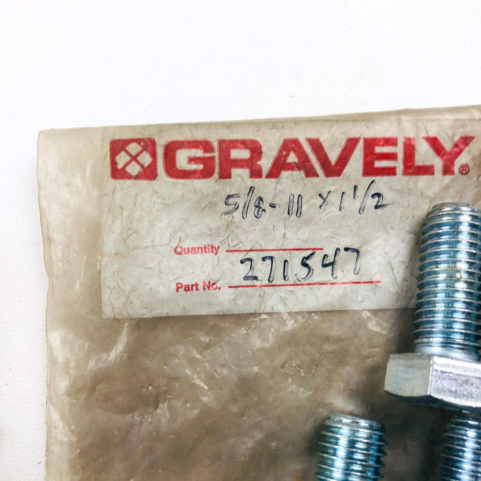 Ariens Gravely 271547 Bolt Hex .62-11x1.50 OEM NOS Replaced by 05968700 Coated 2