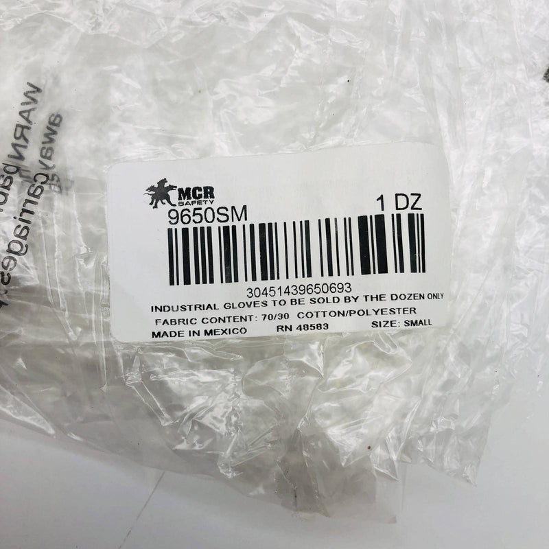 MCR Safety 9650 Work Glove Size Small String Knit Cotton Poly Dots 1 Sd 12 Pairs 2