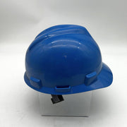 MSA 475359 Hard Hat V Gard Blue Cap Oil Oilfield Refinery Memorabilia Staz-On 12