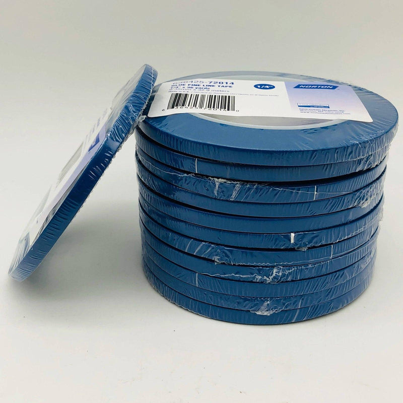 Norton 72014 Blue Fine Line Masking Tape 1/4" x 36 yards 636425-72014 12 Rolls 1