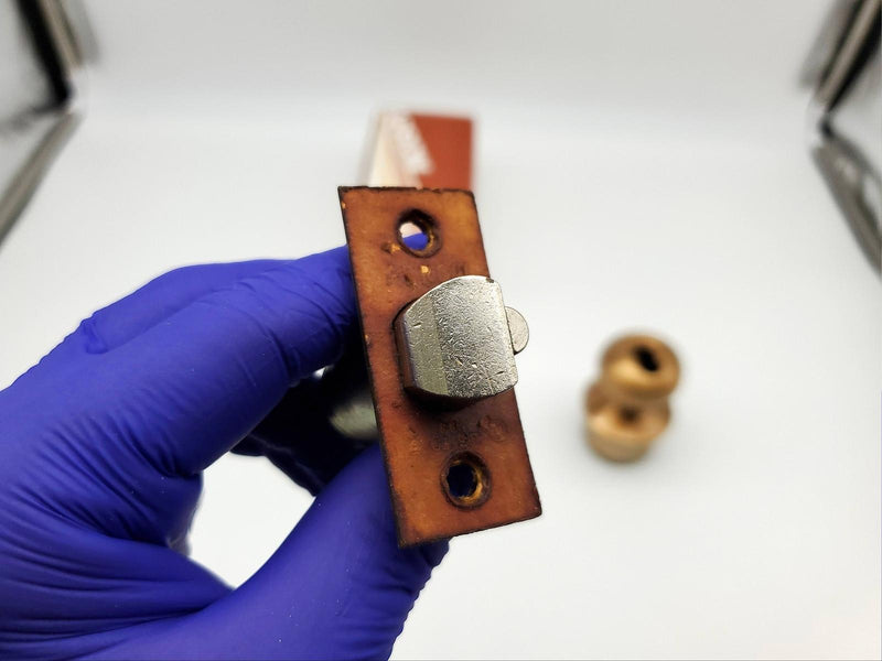 Arrow Door Knob Exit Lock SFIC Ready Satin Bronze No Core M18 IC 2-3/8" BS NOS 5