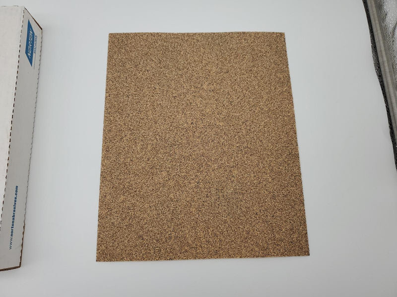 Norton Sand Paper Sheets 60 Grit Coarse 11" x 9" Aluminum Oxide Pack of 50 2
