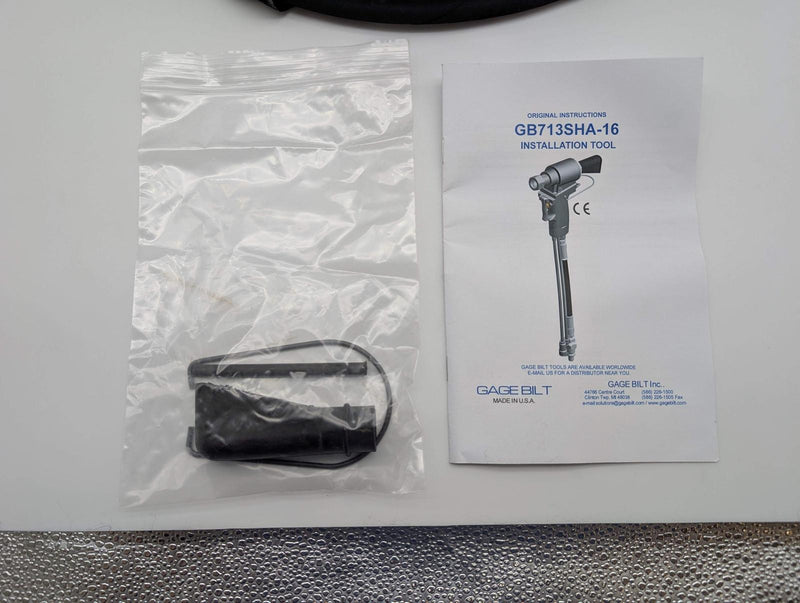 Gage Bilt GB713SHA-16 Pneumatic Hydraulic Blind Rivet Install Tool Split Handle 7