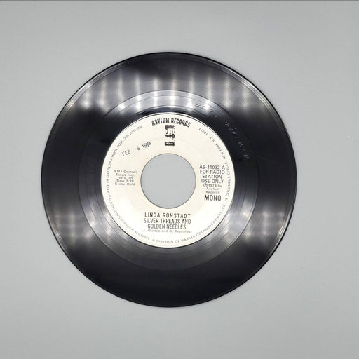 Linda Ronstadt Silver Threads And Golden Needles Single Record Asylum 1974 PROMO 2