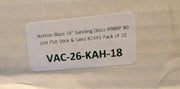Norton Blaze 16" Sanding Discs R980P 80 Grit PSA Stick & Sand 81445 Pack of 10 5