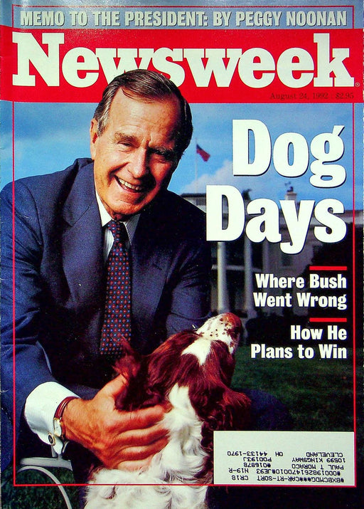 Newsweek Magazine August 24 1992 Bush Presidential Campaign War in Serbia 1