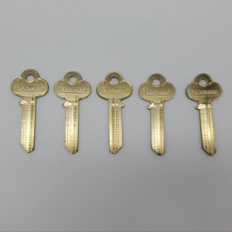 5x Lockwood A1015PR Key Blanks P Keyway Nickel Silver 6 Pin USA Made NOS 3