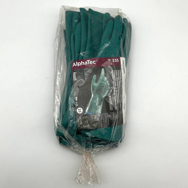 Ansell AlphaTec 58335 Chemical Resistant Gloves Sz 10 XL Aquadri Nitrile 12 Prs 1